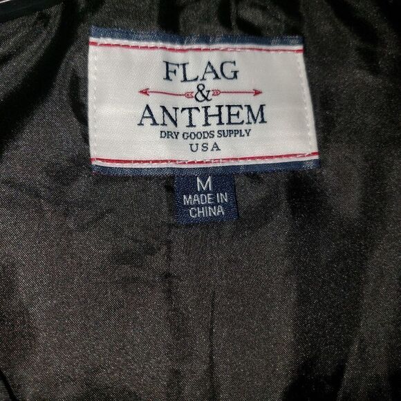 Flag & Anthem Hooded Zippered Vest, EUC - Picture 5 of 7